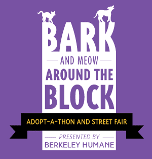 Mobile Adoptions at Berkeley Humane’s Bark (& Meow) Around the Block