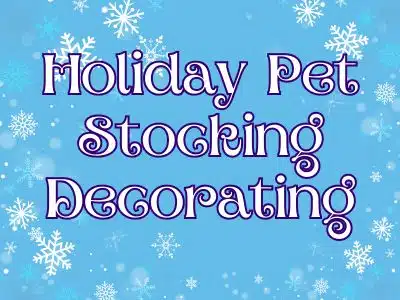 Holiday Pet Stocking Decorating
